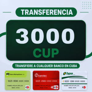Remesa - 3.000 CUP